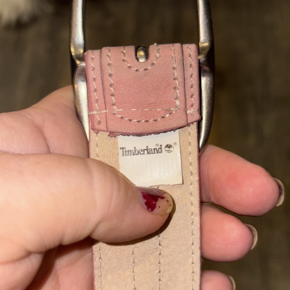 Y2K pink timberland belt - woman’s small - Picture 6 of 7